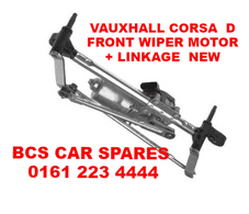 VAUXHALL CORSA D FRONT WIPER MOTOR + LINKAGE NEW 2009 - 2010 - 2011 NEW