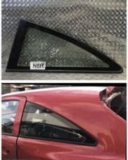 VAUXHALL CORSA D Rear Passenger NSR. Side. Quarter 1/4. Window Glass. 2008 - 2014