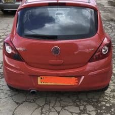 VAUXHALL CORSA D. RED. REAR BUMPER 3 Dr model only. 2009 - 2013.