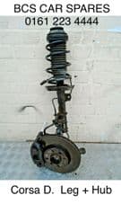 VAUXHALL CORSA D. SUSPENSION LEG + HUB. N/S. Passenger