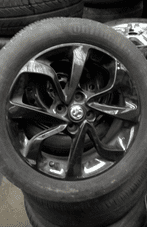 VAUXHALL CORSA E BLACK ALLOY WHEEL 16" INC TYRE