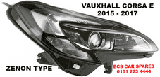 VAUXHALL CORSA E HEADLIGHT DRIVERS SIDE O/S ZENON TYPE NEW NEW (1)