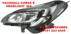 VAUXHALL CORSA E HEADLIGHT PASSENGERS SIDE N/S DRL TYPE NEW NEW