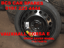 VAUXHALL CORSA E SPACE SAVER STEEL WHEEL INC TYRE 115/70/R16 Continental