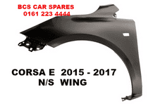 VAUXHALL CORSA E WING PASSENGER SIDE N/S 15 16 17 NEW ( INSURANCE APPROVED )