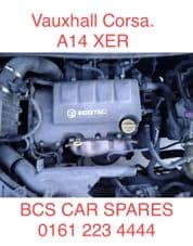 VAUXHALL CORSA MK 3 D ENGINE 1.4. PETROL. A14 XER