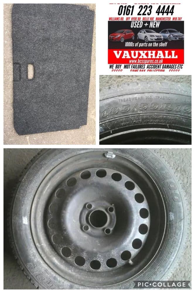 VAUXHALL CORSA STEEL WHEEL INC TYRE BOOT FLOOR