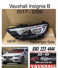 VAUXHALL INSIGNIA B HEADLIGHT N/S PASSENGER SIDE 2017 - 2020