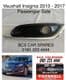 VAUXHALL  INSIGNIA    Fog light Trim / Cover. Inc  Chrome  Passenger Side  NEW      2013 - 2016.