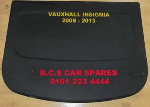 VAUXHALL INSIGNIA  PARCEL SHELF  2013  2014  2015    USED   BLACK  ( HATCHBACK ONLY )