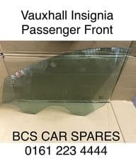VAUXHALL INSIGNIA PASSENGER SIDE DOOR GLASS / WINDOW USED 2012 - 2017