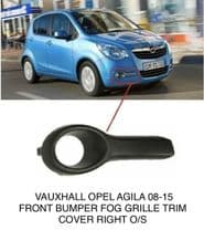 VAUXHALL OPEL AGILA 08-15 FRONT BUMPER FOG GRILLE TRIM COVER RIGHT O/S