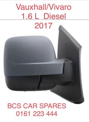 VAUXHALL VIVARO   DOOR MIRROR   ELECTRIC   DRIVERS SIDE   Primed