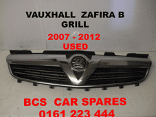 VAUXHALL ZAFIRA B FRONT GRILL 2009 - 2010 - 2011 - 2011 - 2012 USED