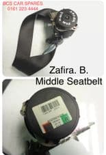 VAUXHALL ZAFIRA B MIDDLE. SEATBELT. 2010 - 2014 Pre Owned