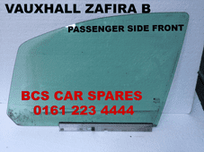 VAUXHALL ZAFIRA B PASSENGER SIDE DOOR GLASS FRONT 2010 - 2014 USED (1)