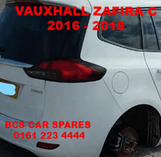 VAUXHALL ZAFIRA   C  TOURER   2017 - 2018   REAR LIGHT  O  /S/R   Pre owned