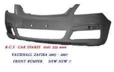 VAUXHALL ZAFIRA MK 2 FRONT BUMPER 2005 - 2007 NEW ( READY TO PAINT )