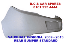 VAUXHALL. INSIGNIA. REAR BUMPER. NEW. . ( HATCHBACK MODEL ). 2009 - 2014. NEW. NEW.