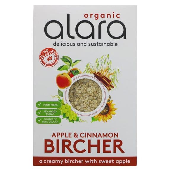 Alara Organic Bircher Apple & Cinnamon Muesli 6 x 650g