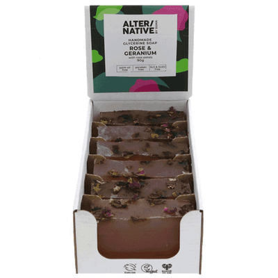 Alter/Native Rose & Geranium Glycerine  Soap 90g