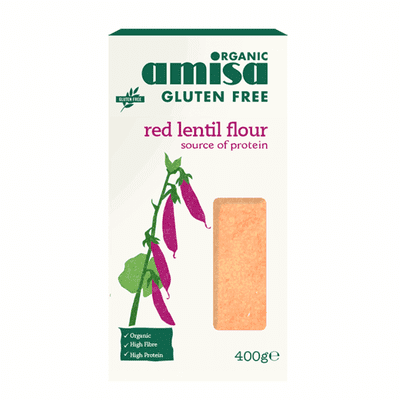 Amisa Organic Red Lentil Flour 400g