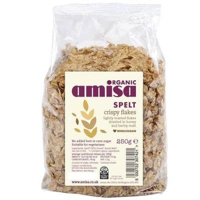 Amisa Organic Spelt Crispy Flakes with Honey 6 x 250g