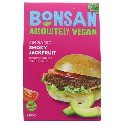 Bonsan Organic Smoky Shredded Jackfruit 12 x 200g