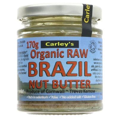 Carley's Organic Raw Brazil Nut Butter 170g