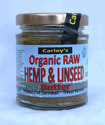 Carley's Organic Raw Hemp & Linseed Butter 170g