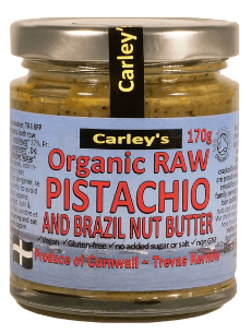 Carley's Organic Raw Pistachio & Brazil Nut Butter 170g
