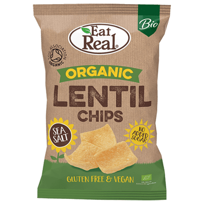 Eat Real Organic Lentil Chips 10 x 100g