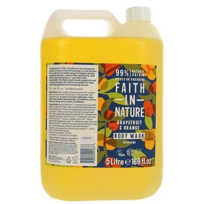 Faith in Nature Body Wash Grapefruit & Orange 5 Litre