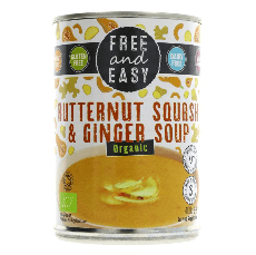 Free & Easy Organic Butternut Squash & Ginger Soup 400g