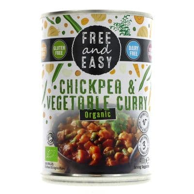 Free & Easy Organic Chickpea & Vegetable Curry 400g