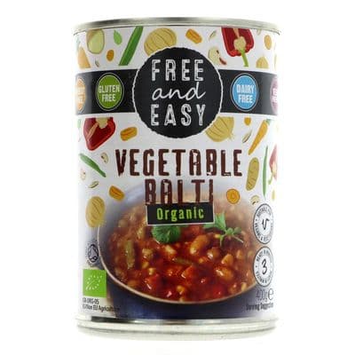 Free & Easy Organic Vegetable Balti 400g