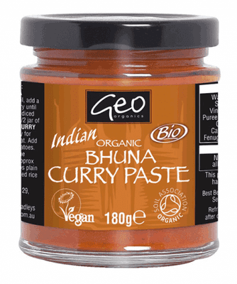 Geo Organics Bhuna Curry Paste 6 x 180g