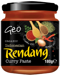 Geo Organics Indonesian Rendang Curry Paste 6 x 180g