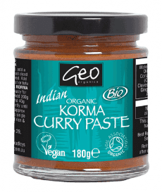 Geo Organics Korma Curry Paste 6 x 180g