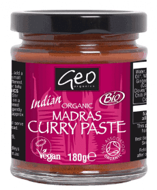Geo Organics Madras Curry Paste 6 x 180g