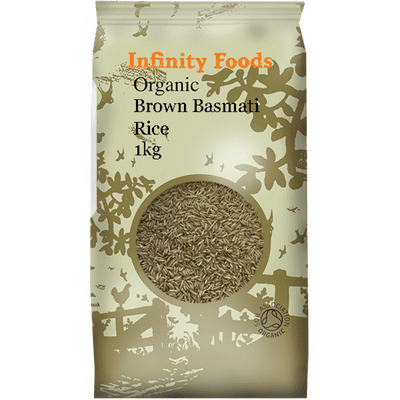 Infinity Foods Basmati Rice Brown Organic 1kg