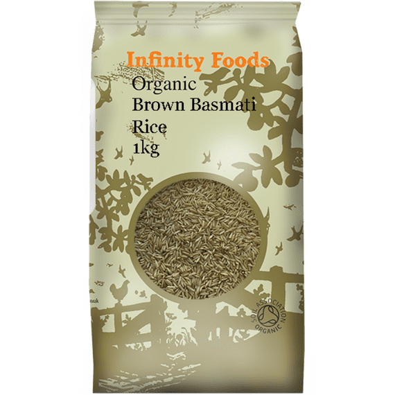 Infinity Foods Basmati Rice Brown Organic 1kg