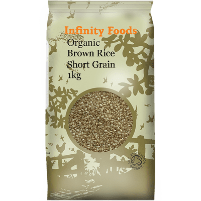 Infinity Foods Brown Rice Short Grain Organic 1kg