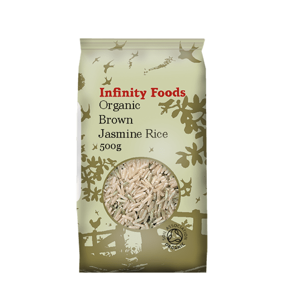 Infinity Foods Jasmine Brown Rice Organic 500g