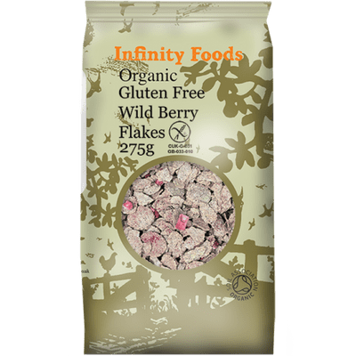 Infinity Foods Organic Gluten Free Wild Berry Flakes 275g