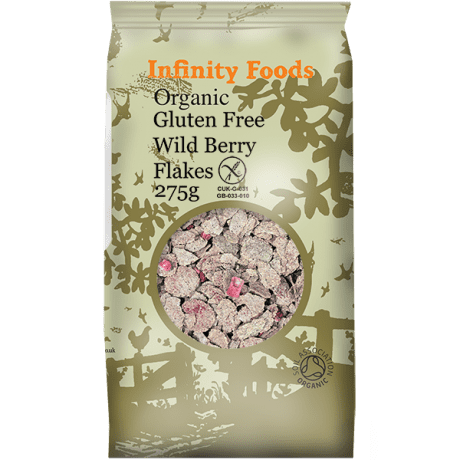 Infinity Foods Organic Gluten Free Wild Berry Flakes 275g