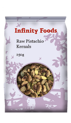 Infinity Foods Pistachio Nuts Raw Kernels Non-Organic 250g