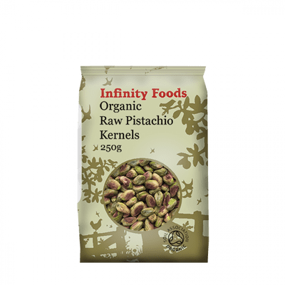 Infinity Foods Pistachio Nuts Raw Kernels Organic 250g