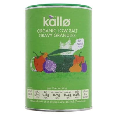 Kallo Organic Low Salt  Gravy Granules 6 x 160g