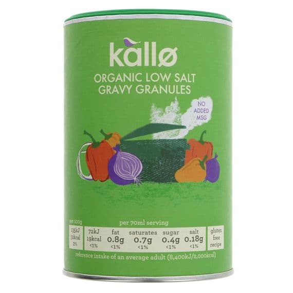 Kallo Organic Low Salt  Gravy Granules 6 x 160g
